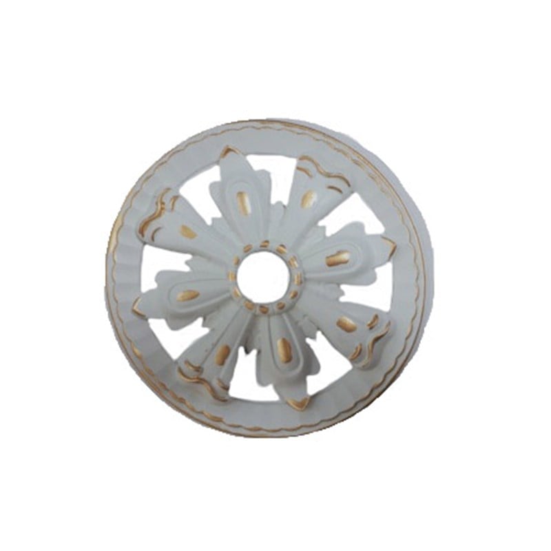 Ceiling White to Gold Motif 25cm