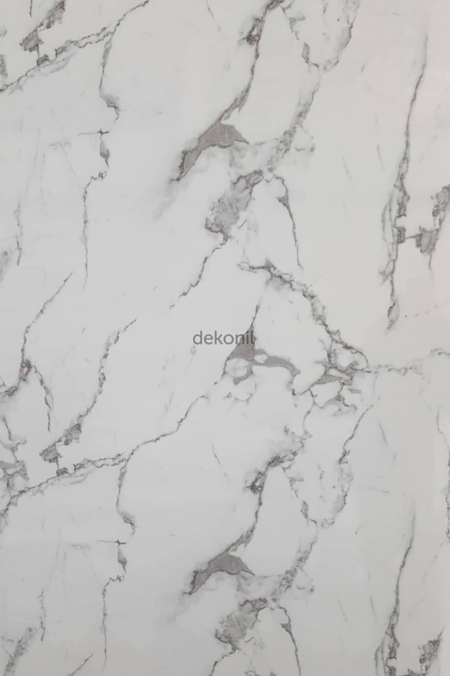 Bianco Carrara Marble Patterned Pvc Wall Panel 122*244cm