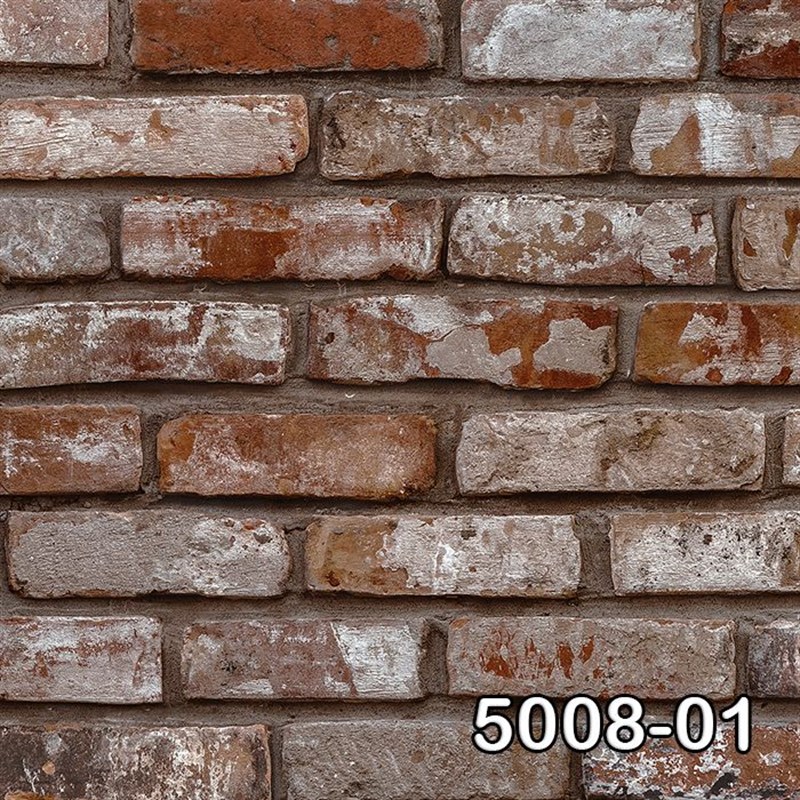 Decowall Retro 5008-01 Stone Pattern Wallpaper l Dekonil