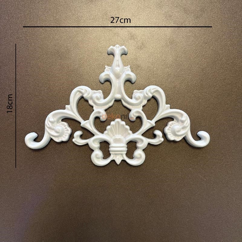 زخرفة جدارية قابلة للطلاء، زخرفة زاوية، 27*18 سم