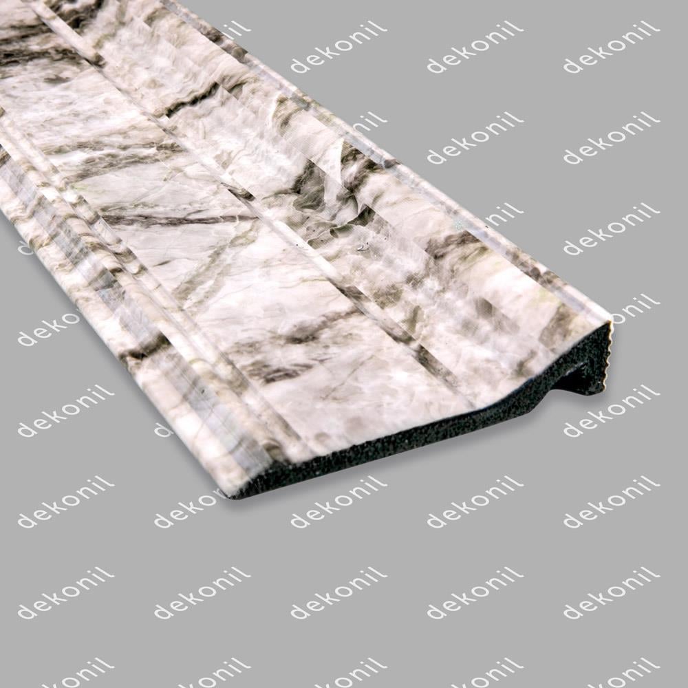Plain White Marble Skirting-Border-Drapery 9.4cm