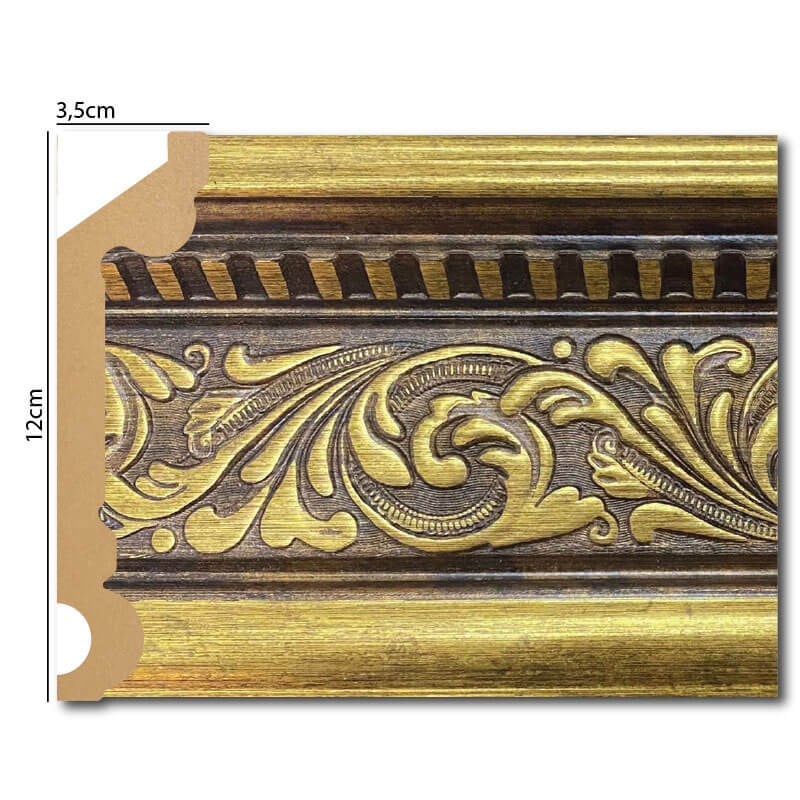 Eskitme Sarmaşık Saray Kartonpiyer 12cm | Dekonil