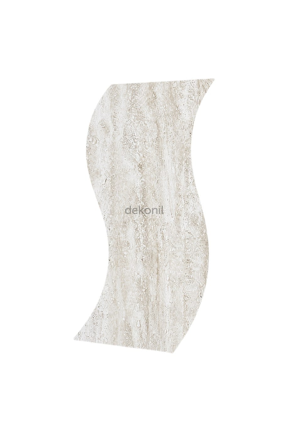 Fildişi Traverten Desenli Flexinil Stone İnce Esnek Doğal Taş Panel 50*100 cm