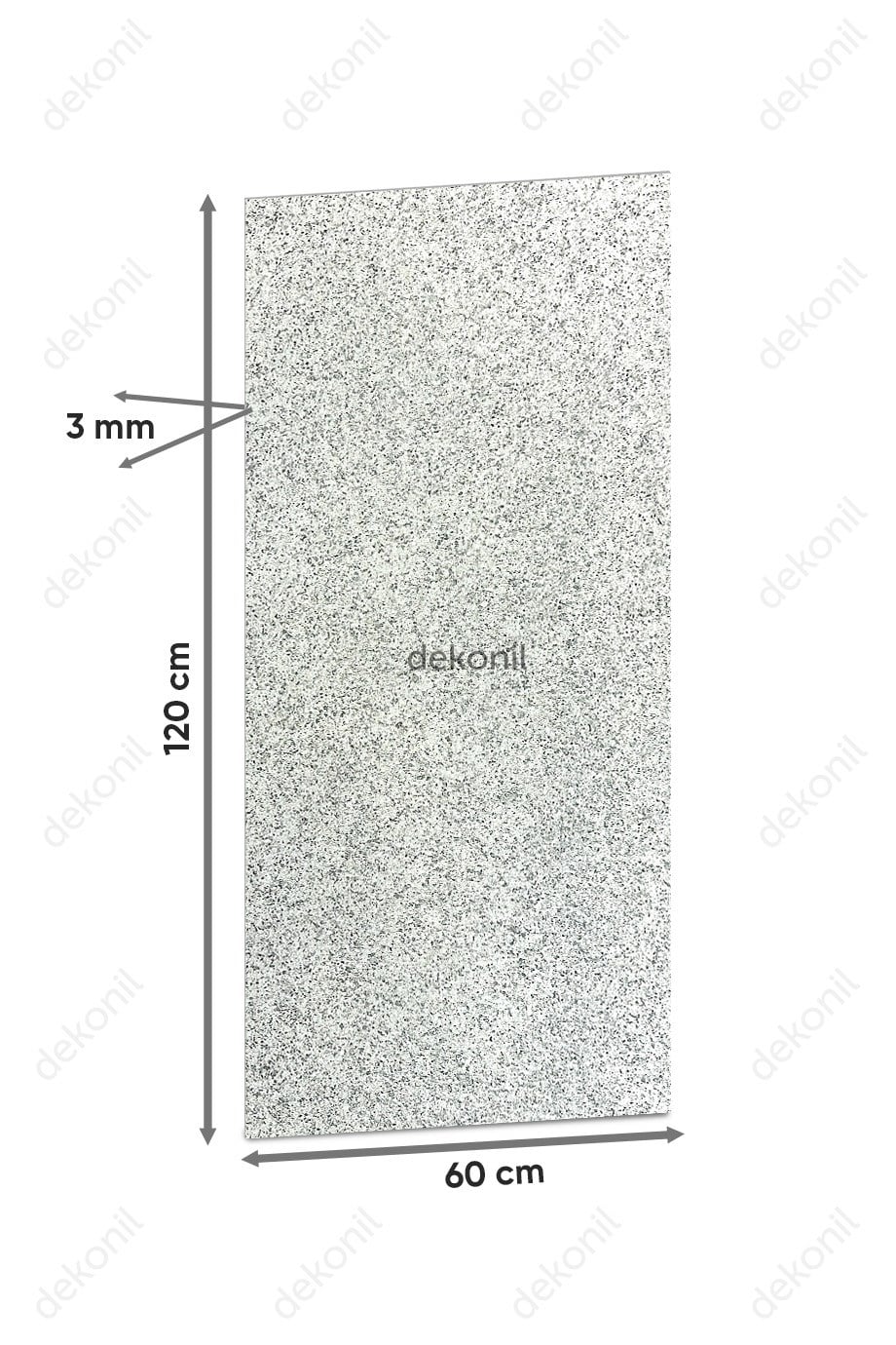 Galaxy Gri Granit Flex Stone İnce Esnek Doğal Taş Panel 60*120 cm