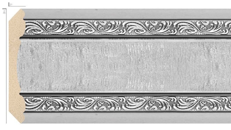 Decorative Silver Plasterboard 14cm