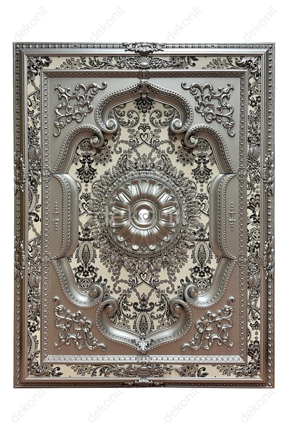 Gümüş Dikdörtgen Saray Tavan 120*160 cm