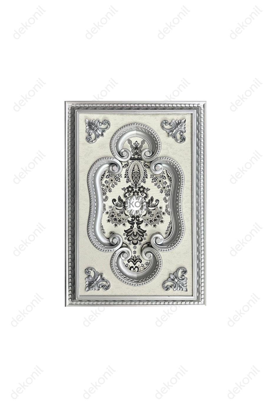 Gümüş Dikdörtgen Saray Tavan 60*90 cm