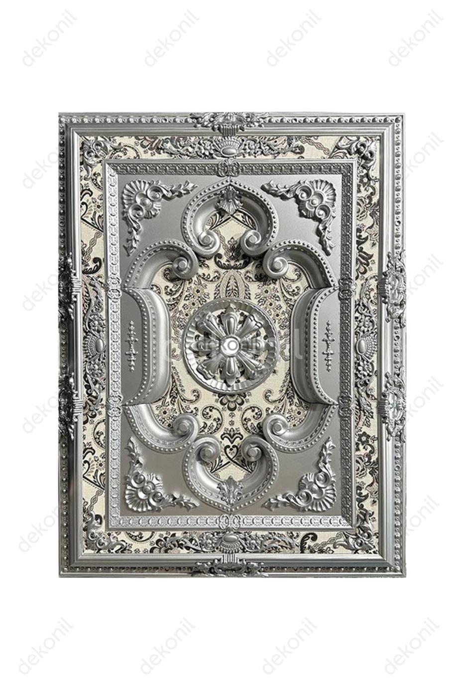 Gümüş Dikdörtgen Saray Tavan 90*120 cm