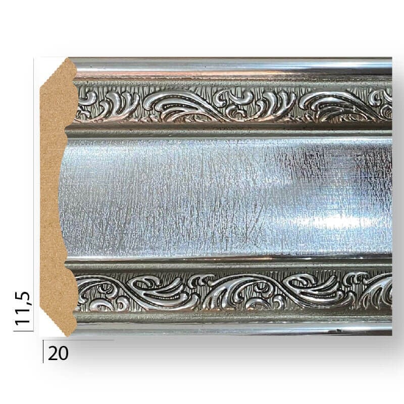 Gümüş Eko Saray Kartonpiyer 11,5cm | Dekonil