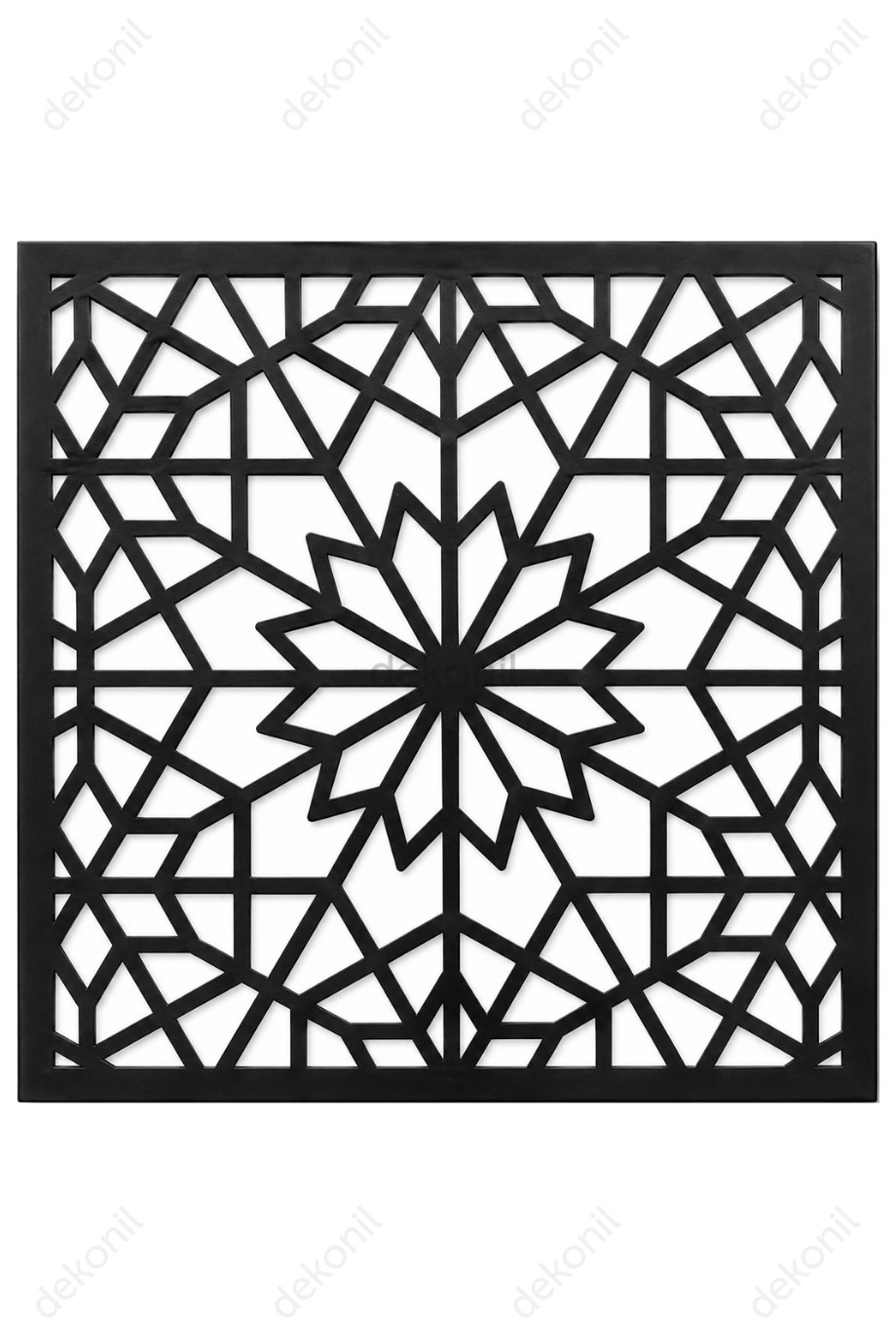 Güneş PVC Asma Tavan Kaplama Paneli Siyah 60*60 cm