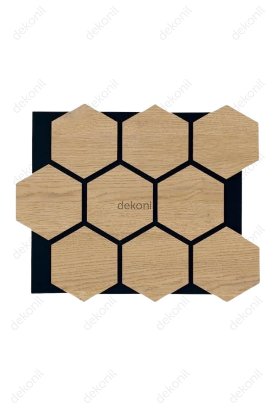 Hexagon Akustik Altıgen Karina Duvar Paneli