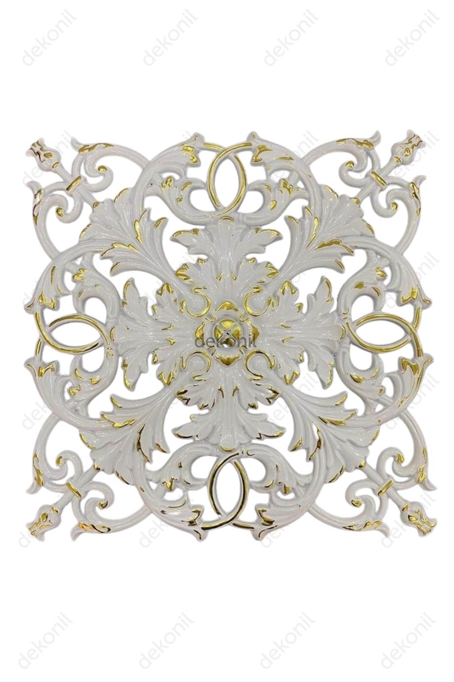 تطريز من الذهب الأبيض 40 سم