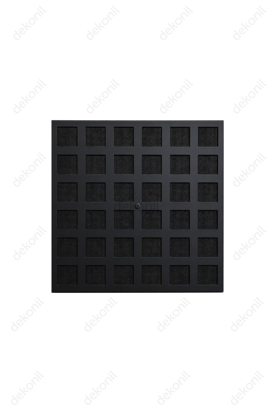 Kare Petek Siyah Clip-in (Klipin) PVC Asma Tavan Kaplama Paneli 30*30 cm
