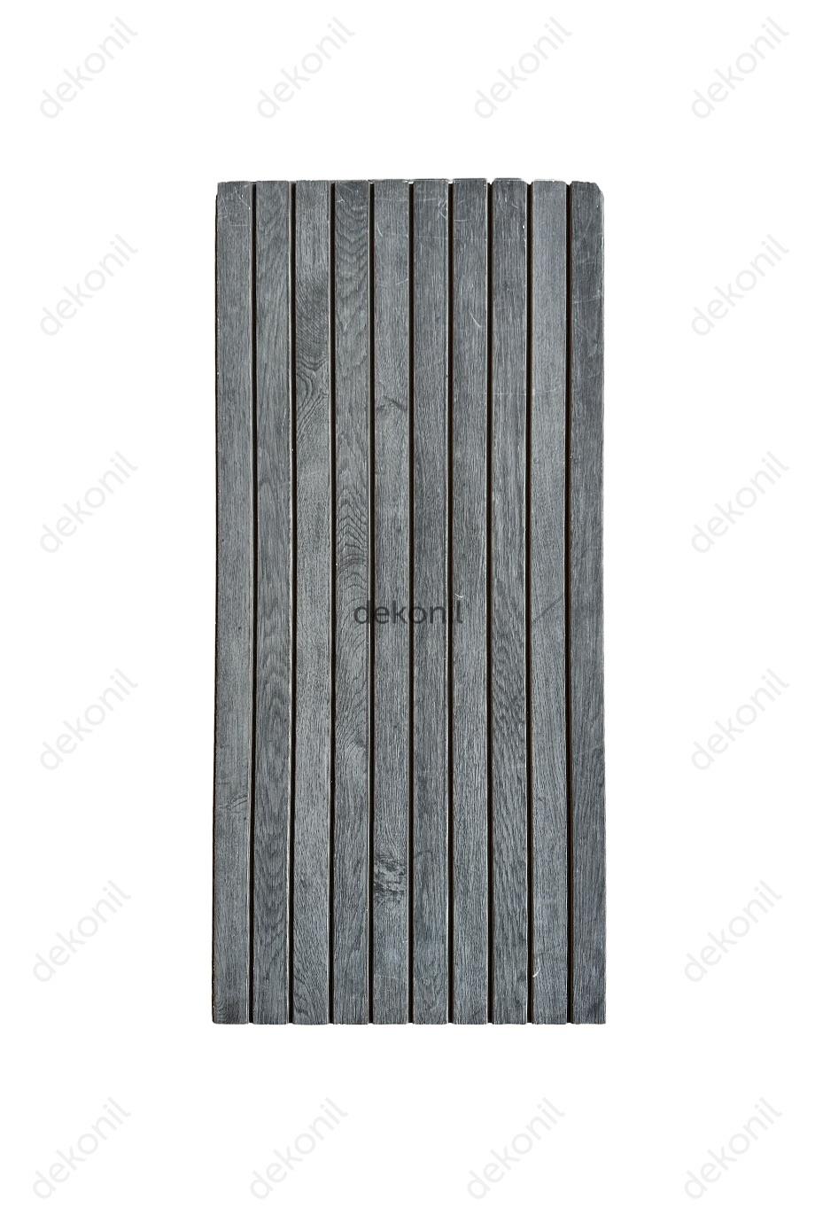 Lambri Desenli EPS Duvar Paneli Antrasit 50*100 cm