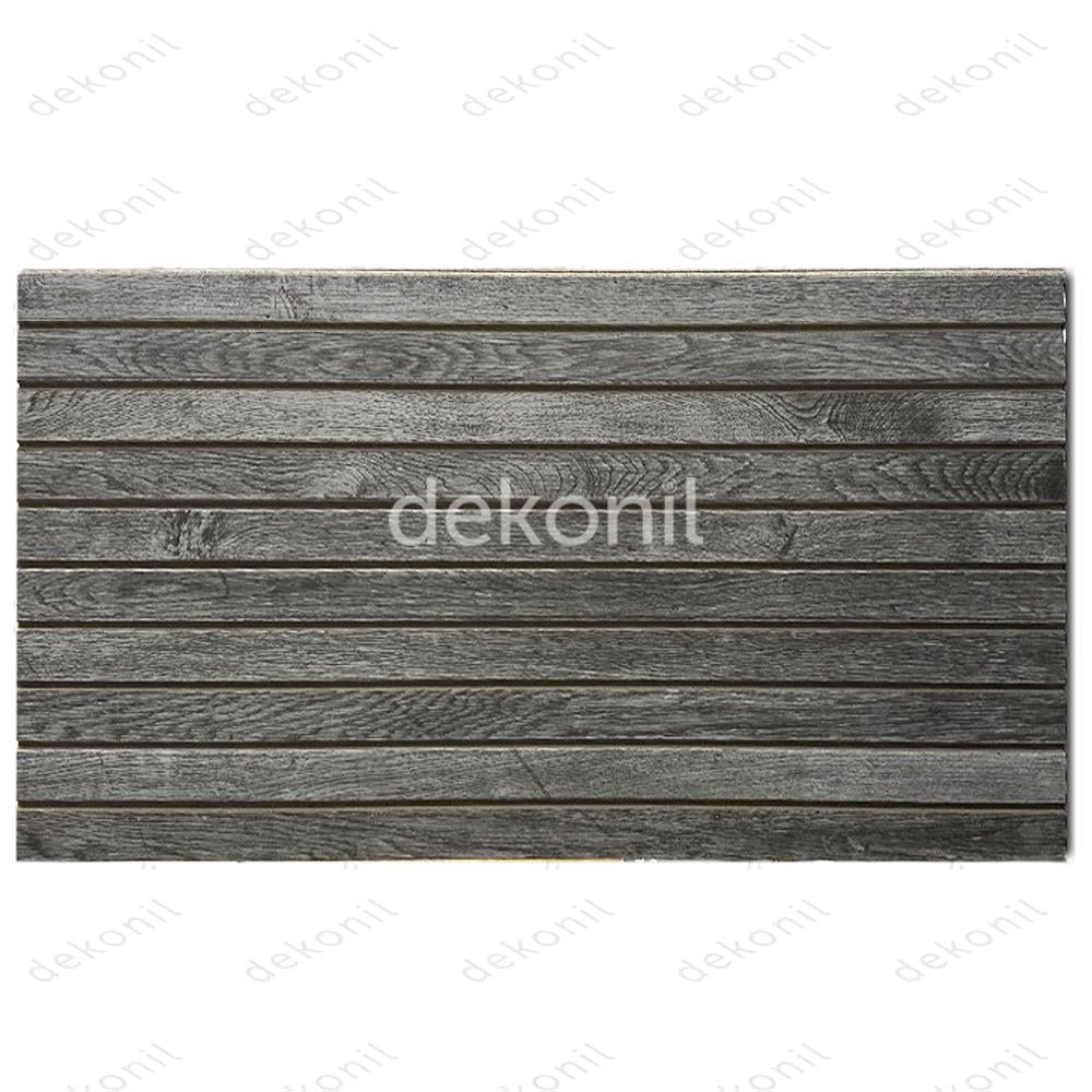 Lambri Desenli EPS Duvar Paneli Antrasit 50*100 cm