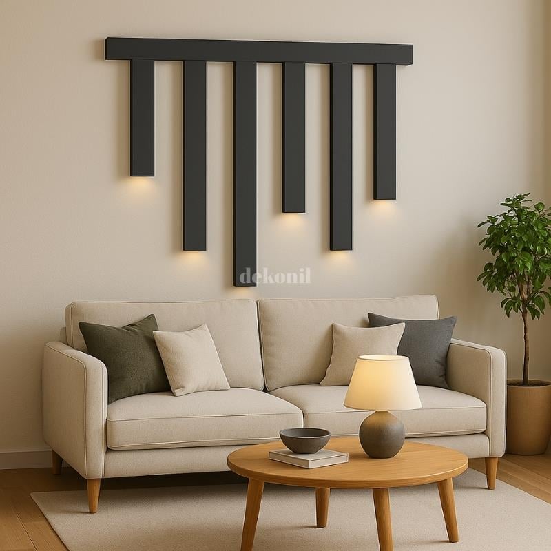 حزمة فاصل لوحة الحائط LED أنثراسيت 5*5 سم