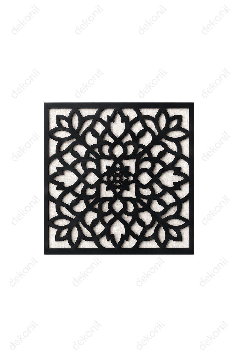 Lotus Clip-in (Klipin) PVC Asma Tavan Kaplama Paneli Siyah 30*30 cm