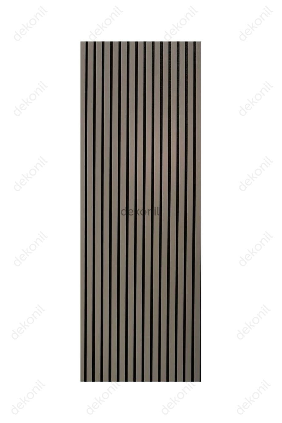 Lux Akustik Lambri Duvar Paneli Antrasit 60*280 cm