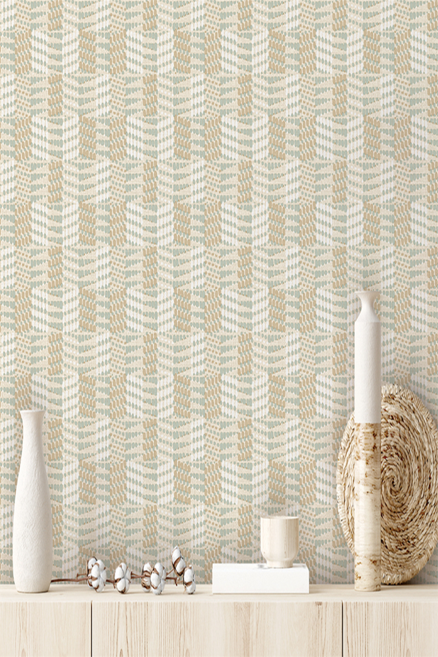 Marrakech Geometrik Desenli Duvar Kağıdı Z70705