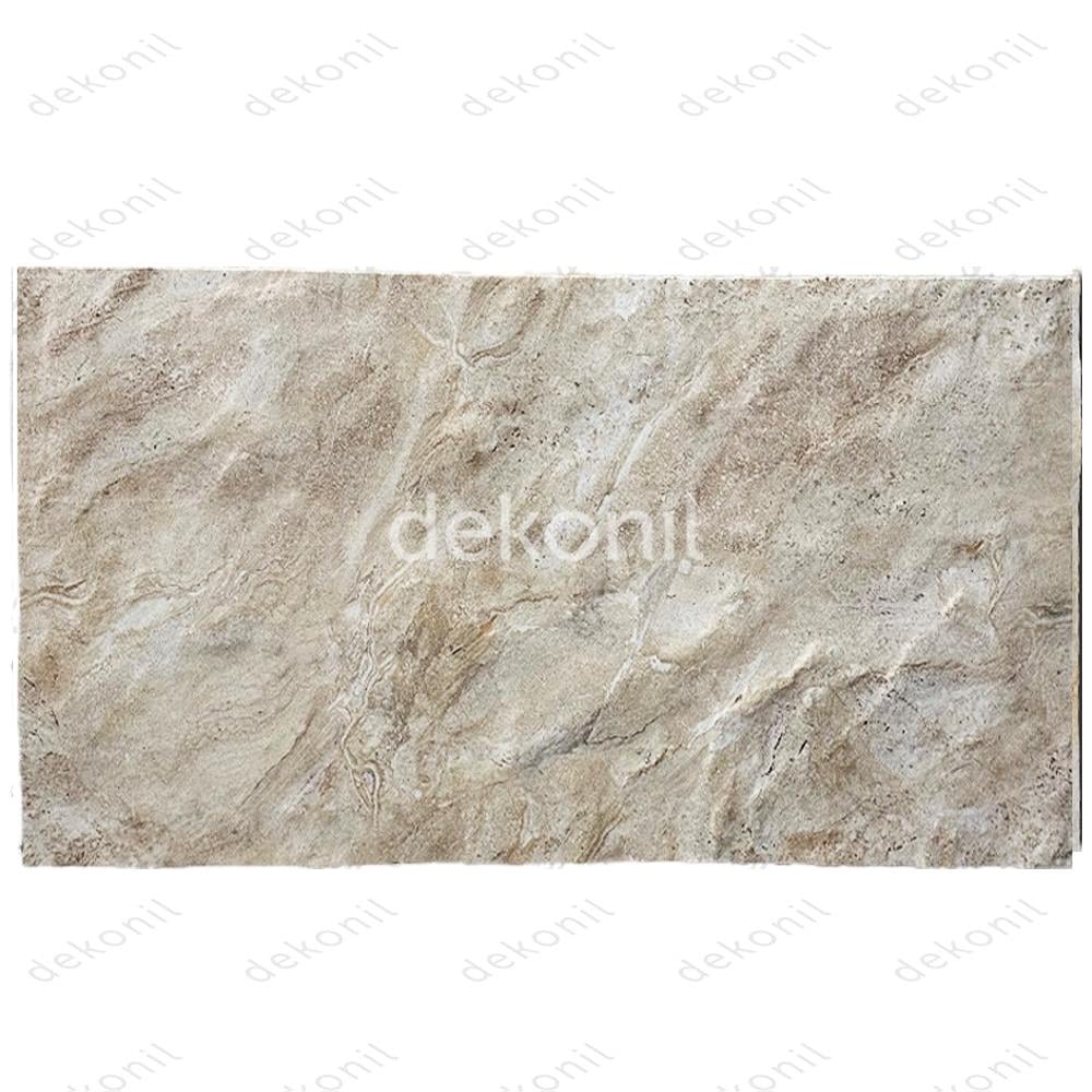 Mermer Desenli Duvar Paneli Beige 50*120 cm
