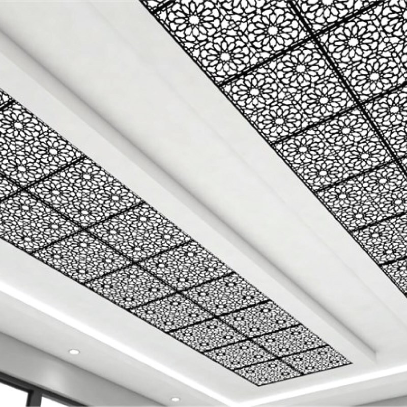 Moderna Siyah Pvc Tavan Paneli 60*60 cm | Dekonil
