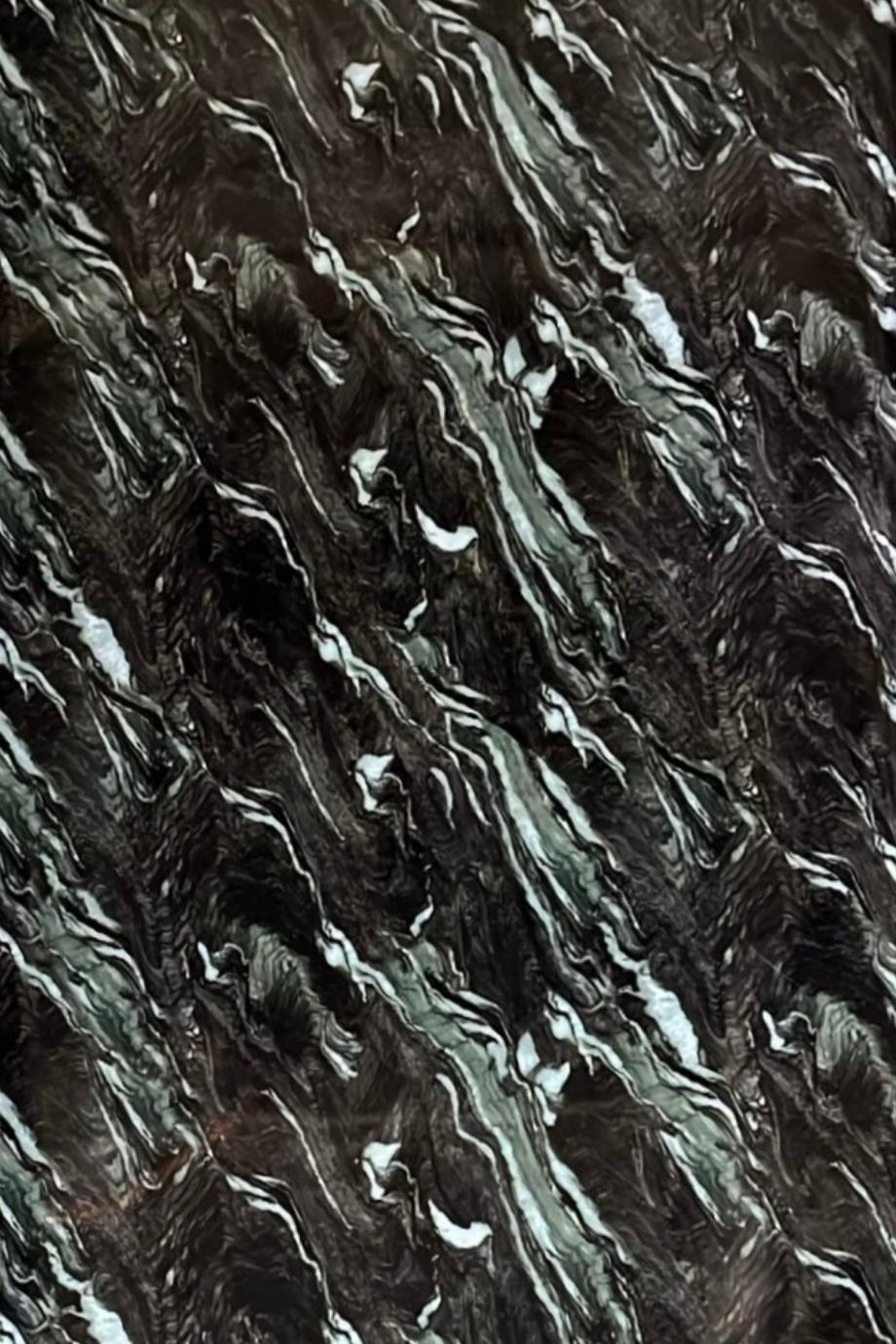 Onyx Black Mermer Desenli Işık Geçiren PVC Panel 122*244