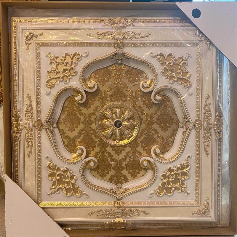 Patina Kare Saray Tavan 120*120 cm l Dekonil Saray Tavan