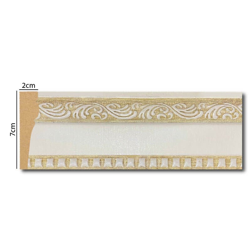 حافة مطرزة من اللبلاب الباتينا بطول 7 سم