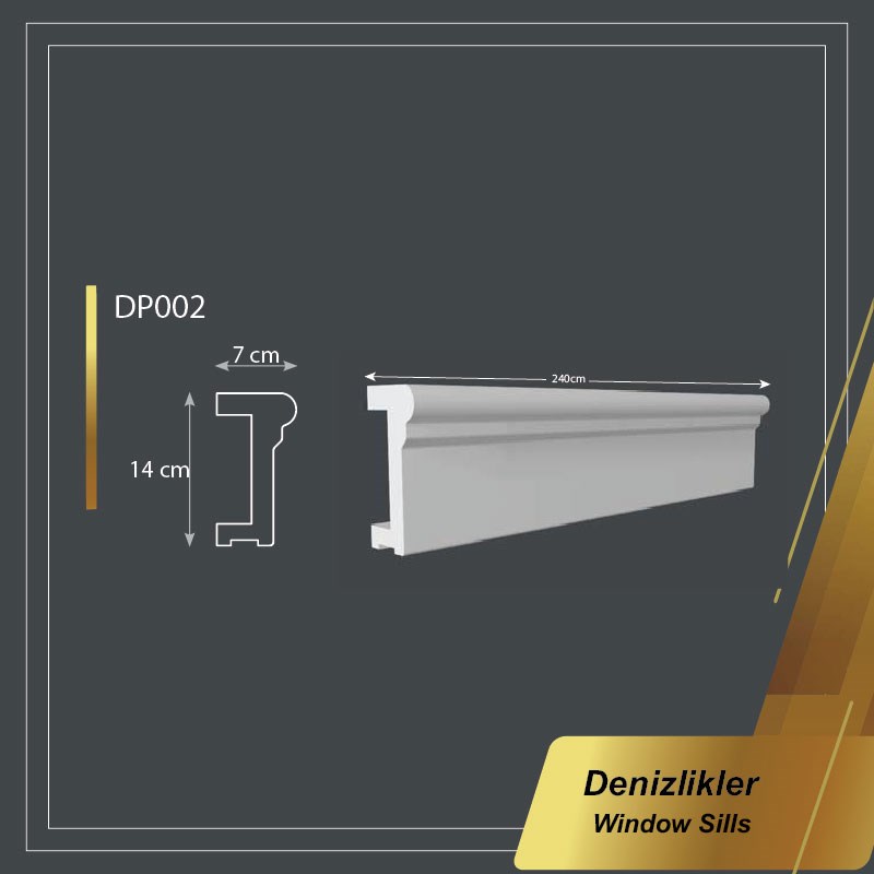 Poliüretan Boyanabilir Denizlik 14*240cm