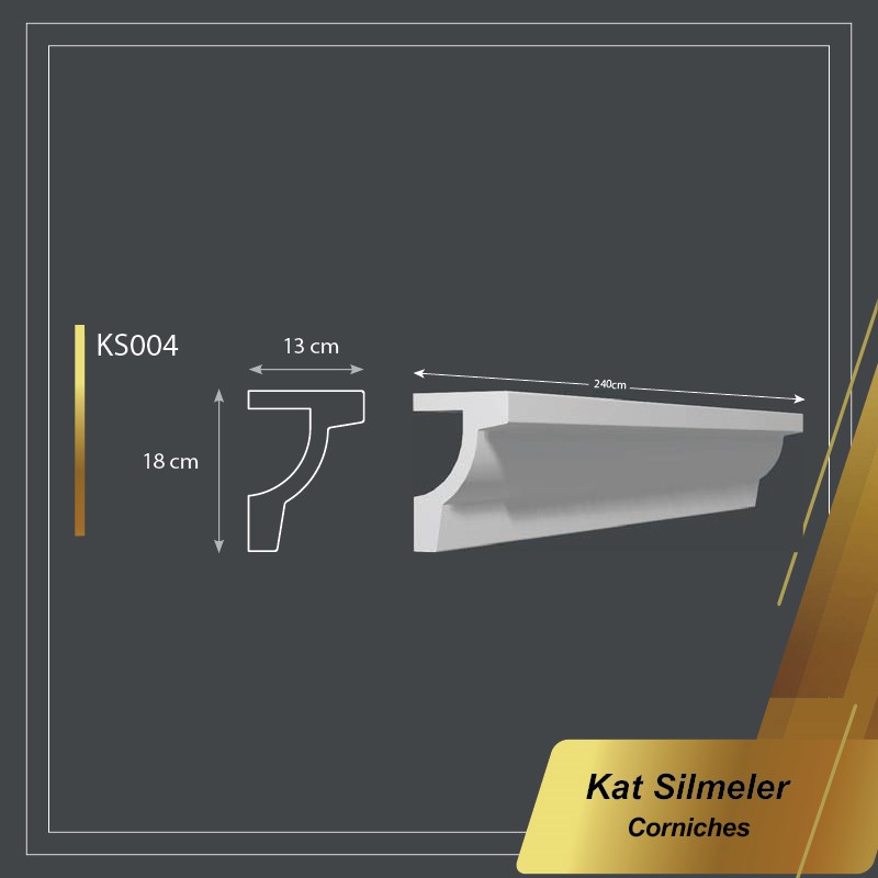 Poliüretan Boyanabilir Kat Silme 18*240cm