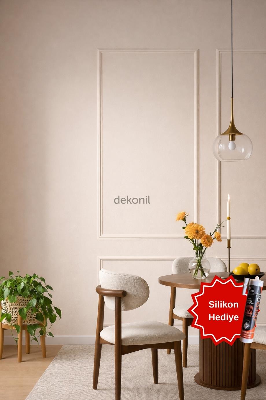 Roma 4 cm Boyanabilir Hazır Kesilmiş Duvar Çıtası Paketi (50*110cm)