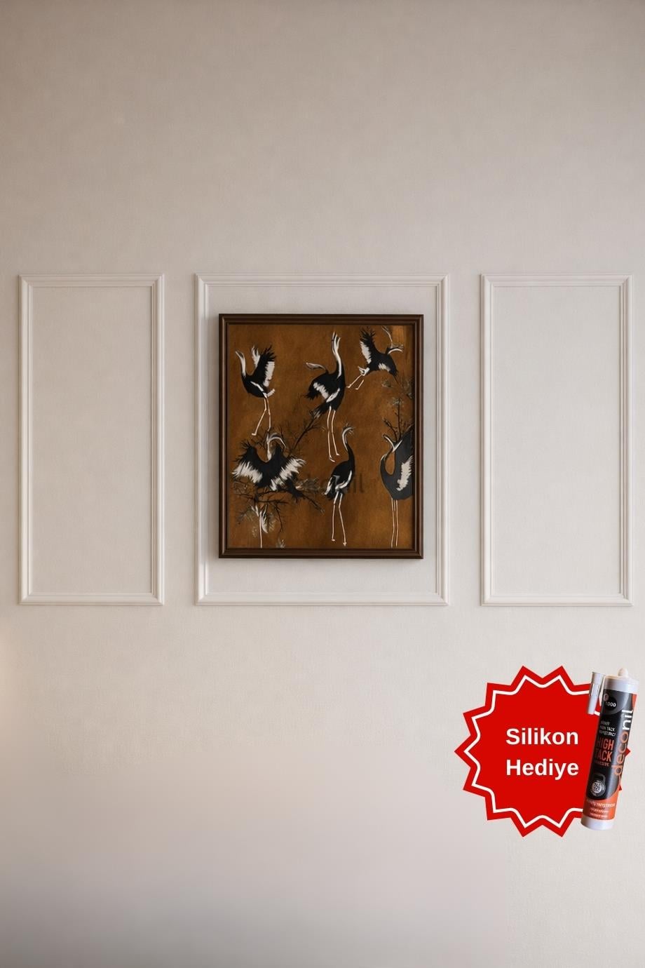 Roma 4cm Boyanabilir Hazır Kesilmiş Duvar Çıtası Paketi 3'lü (120cm*50cm)