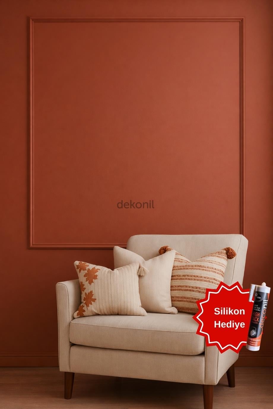 Roma 4cm Boyanabilir Hazır Kesilmiş Duvar Çıtası Paketi (110*110 cm)