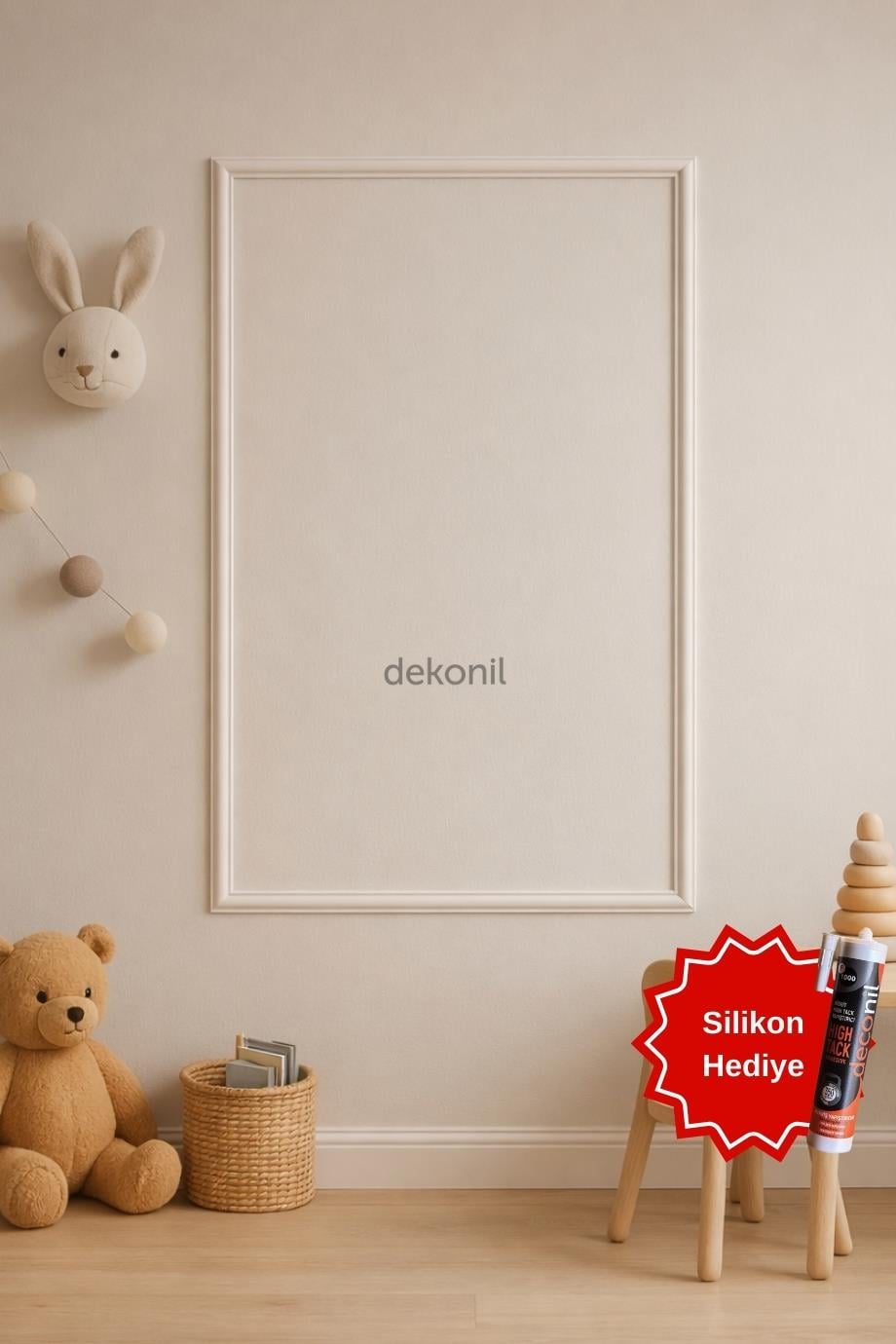 Roma 4cm Boyanabilir Hazır Kesilmiş Duvar Çıtası Paketi (70*120cm)