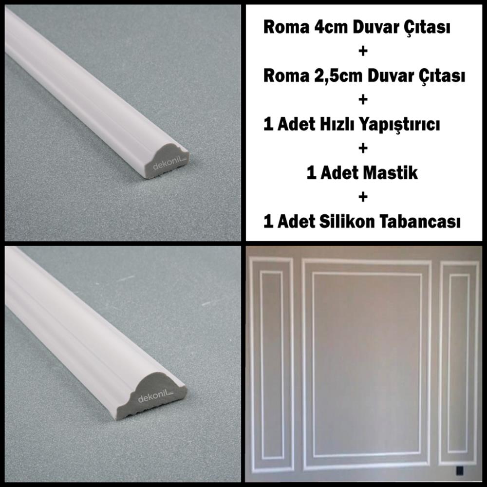 Paintable Wall Lath Pack 3 Pieces