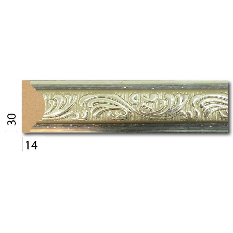 قوالب حائط وسقف فضية من آيفي 3 سم