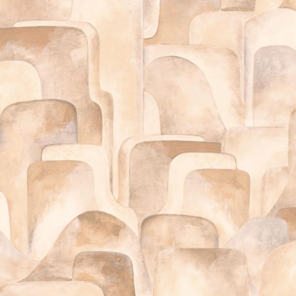 Savana Geometrik Desenli Duvar Kağıdı Z77537