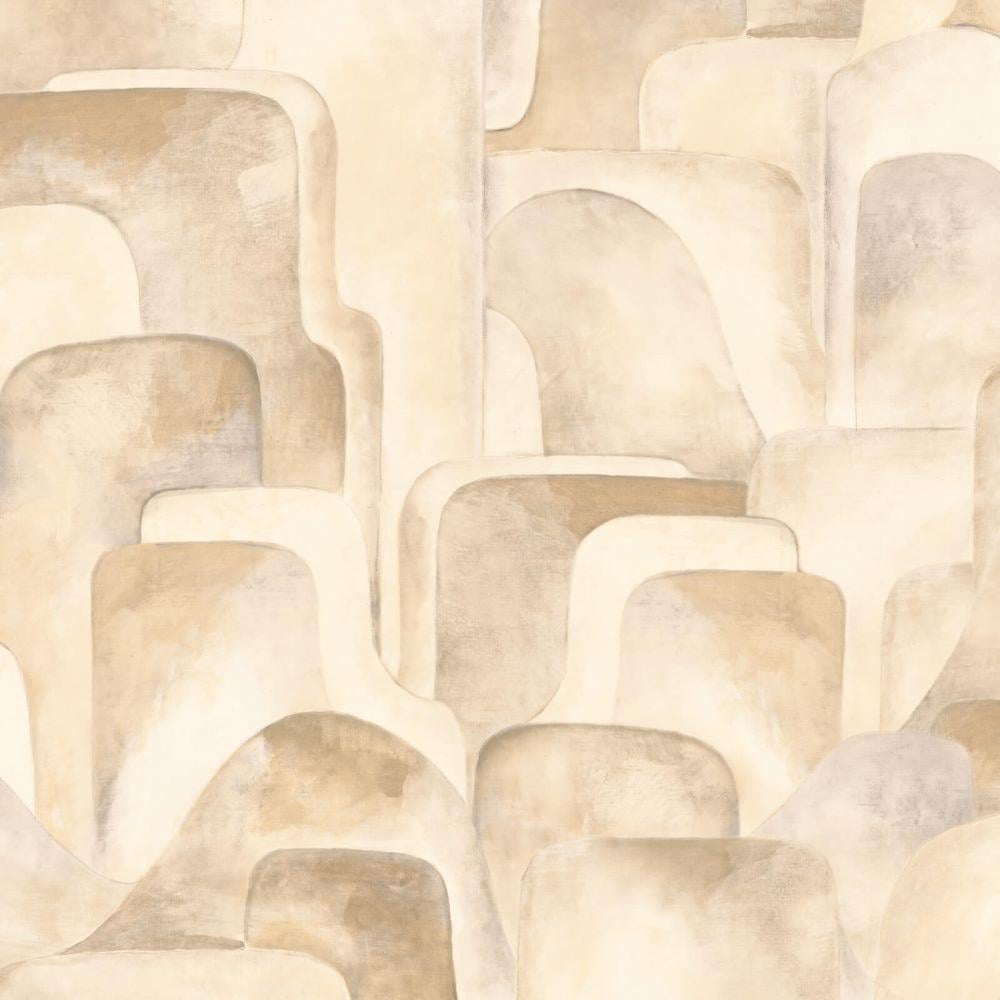 Savana Geometrik Desenli Duvar Kağıdı Z77540