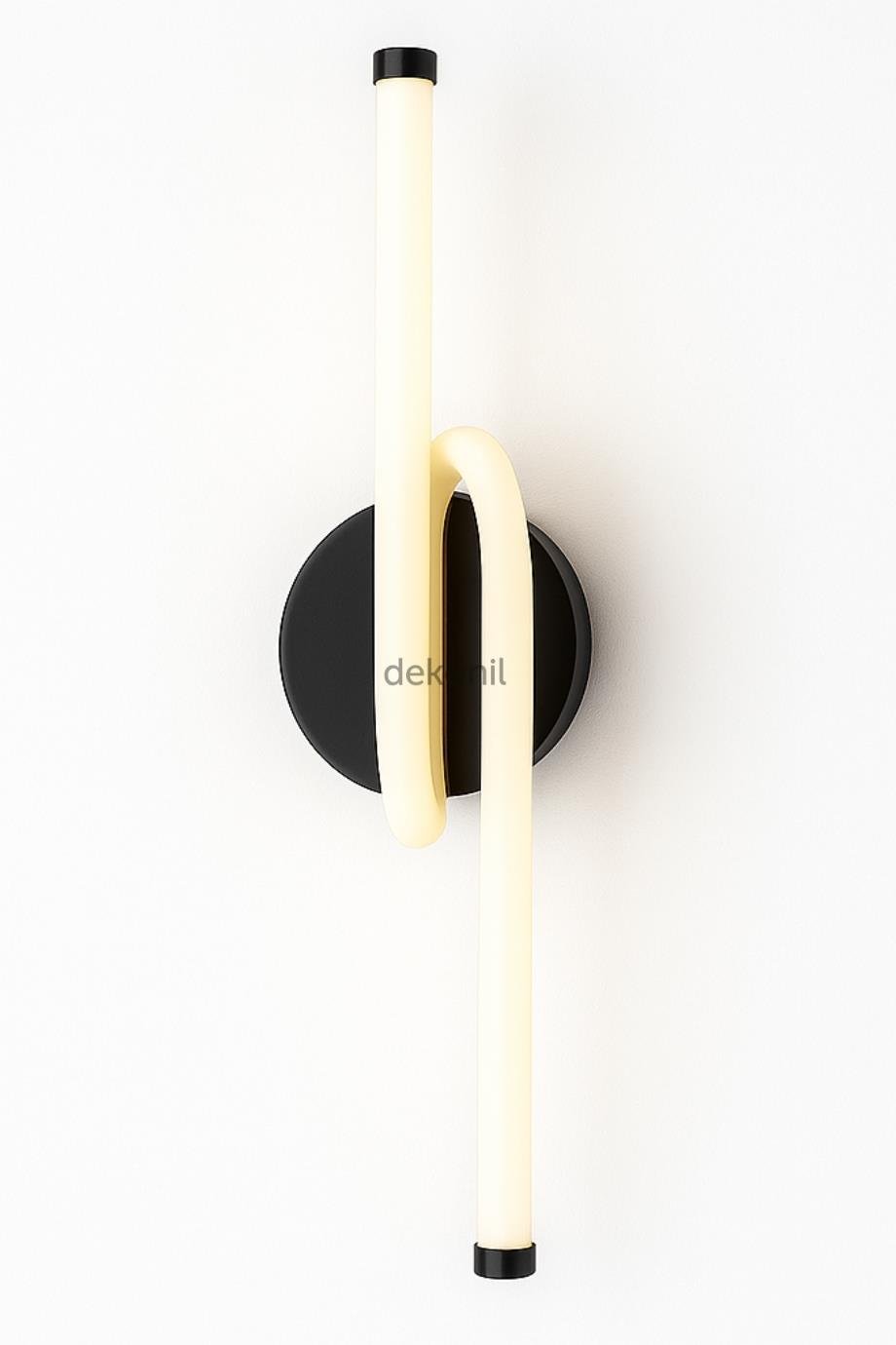 Siyah Yena Şarjlı Kablosuz LED Aplik