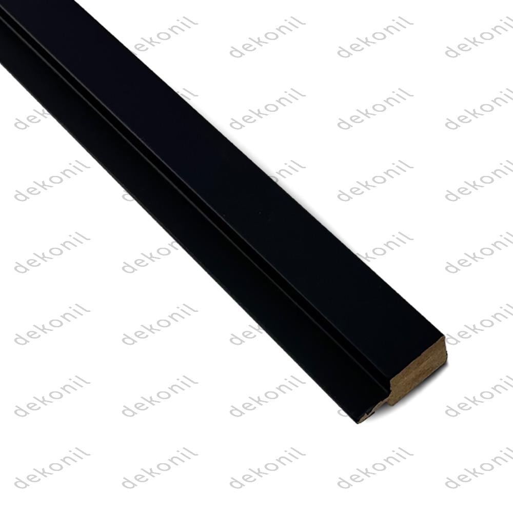 Soft Siyah Mdf Sol Bitiş Kapama Çıtası 3 cm