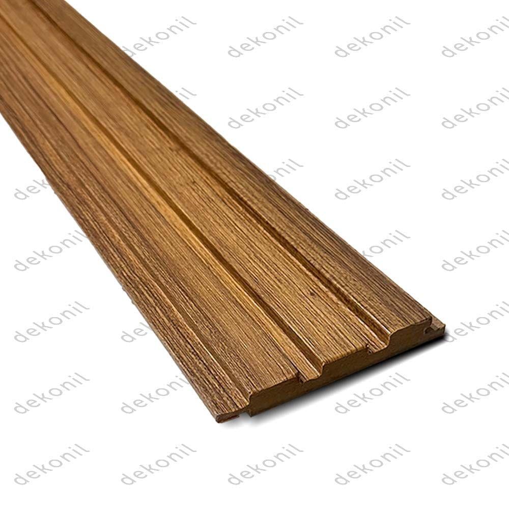 Teak Mdf Tavan ve Duvar Lambri 12cm
