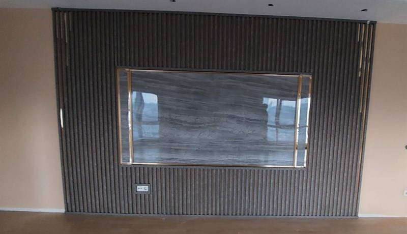 Tıtan grey Marble Patterned Pvc Wall Panel 122*244cm