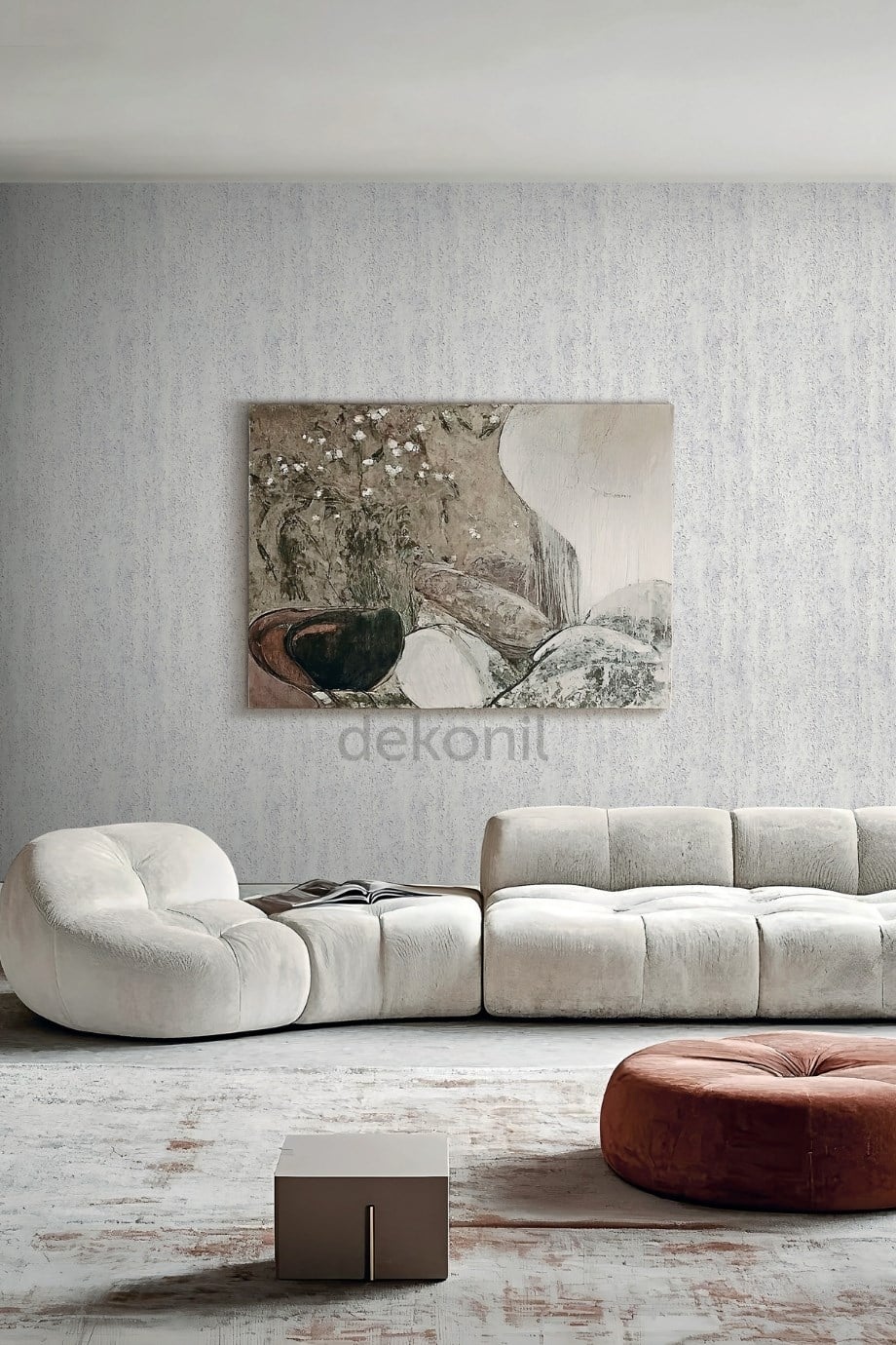 Traverten Desenli Tekstil Duvar Kağıdı CC3002