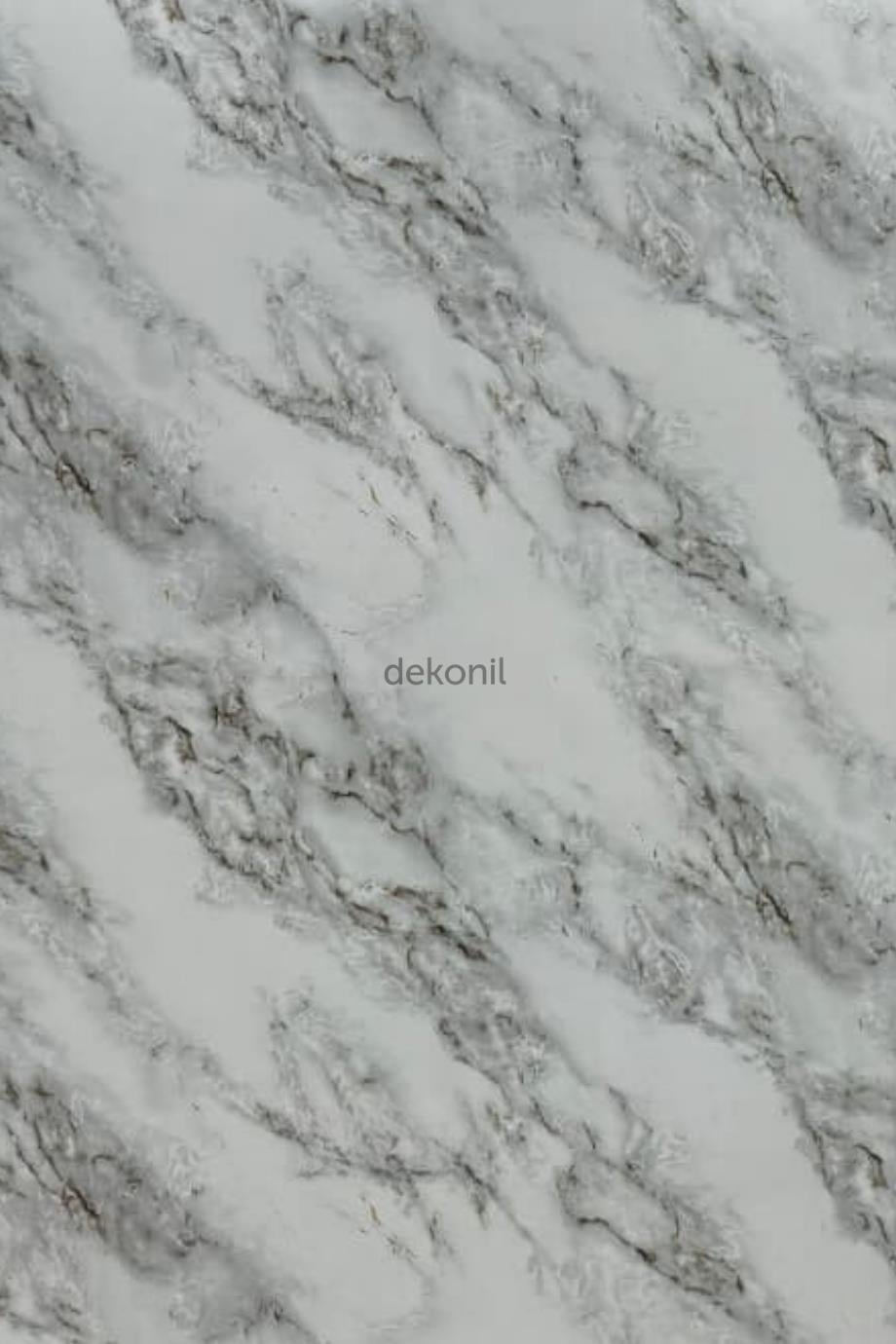 White Beige Marble Patterned PVC Wall Panel 122*244cm