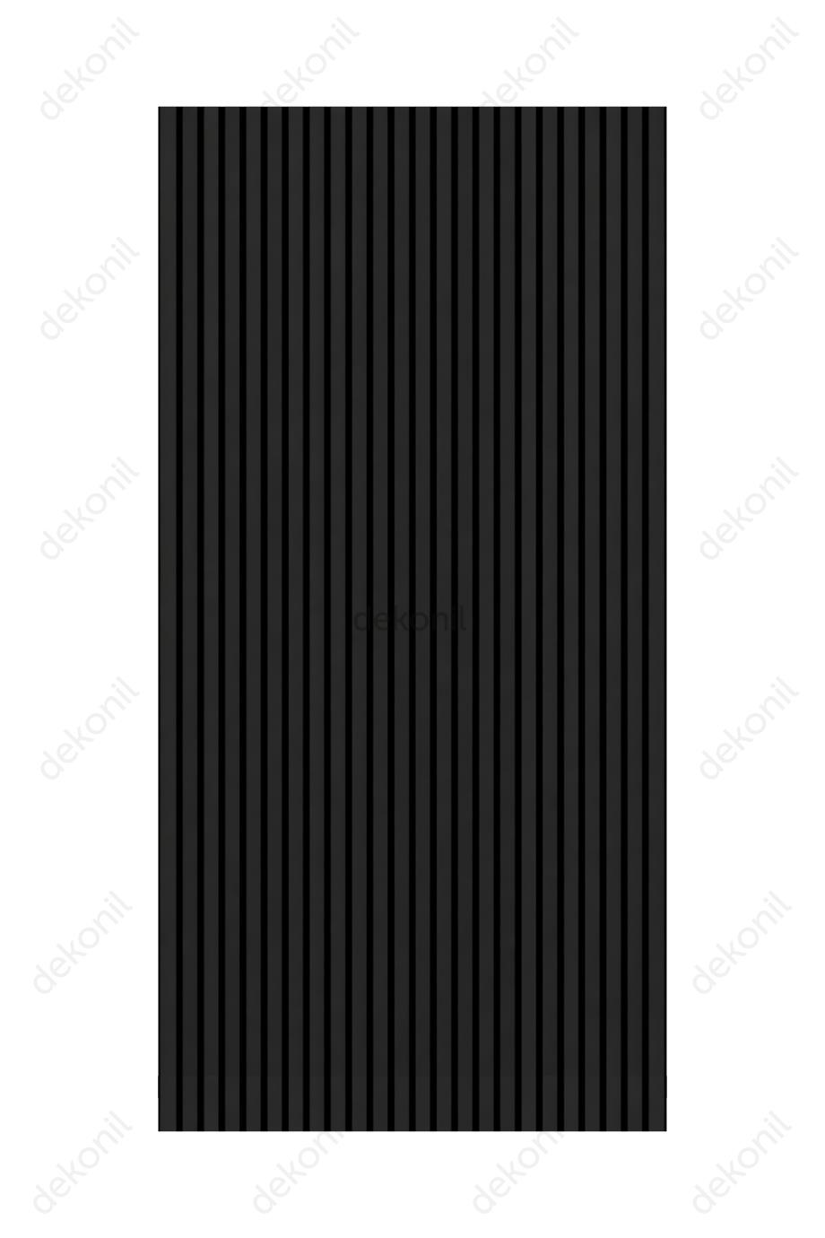 Yeni Nesil Lambri Duvar Paneli Siyah 100*275 cm