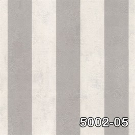 Decowall Retro 5002-05 Simli Gri Çizgili Duvar Kağıdı