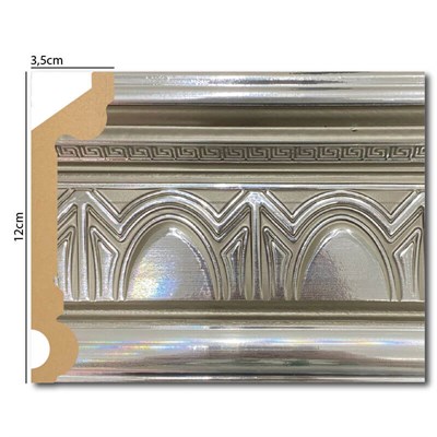 Gümüş Audy Kartonpiyer 12cm | Dekonil