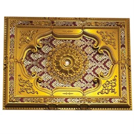 Altın Bordo Dikdörtgen Saray Tavan 120*160 cm