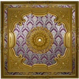 Altın Bordo Kare Saray Tavan 150*150 cm | Dekonil