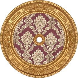Altın Bordo Oval Saray Tavan 60 cm